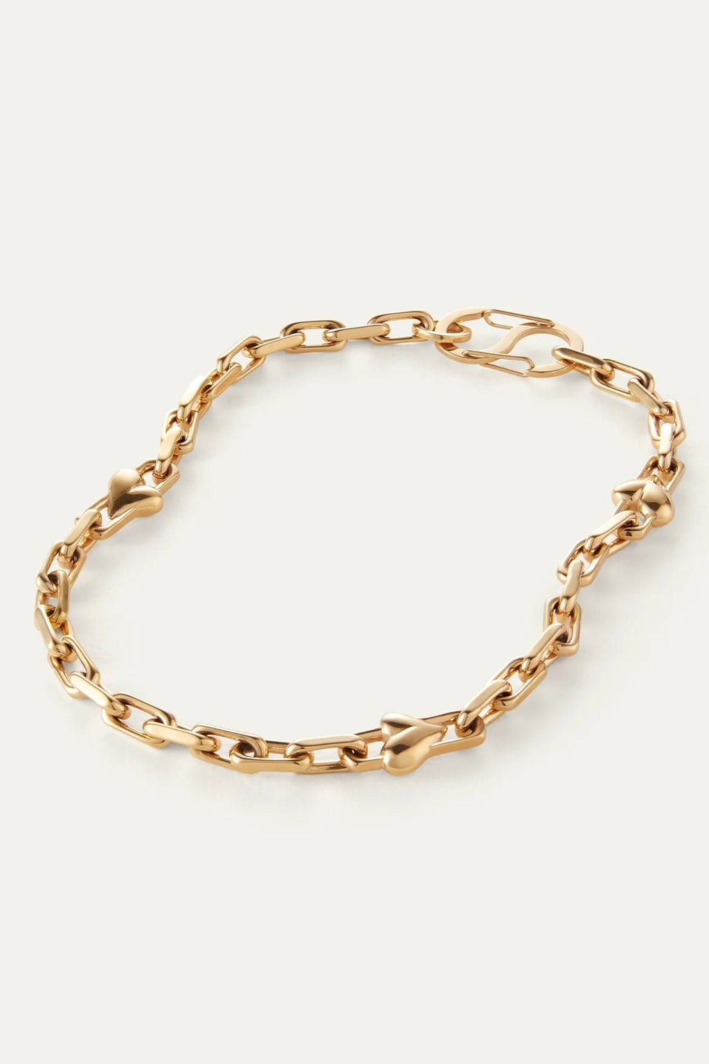 Jenny Bird - Art Heart Chain Necklace (Gold)