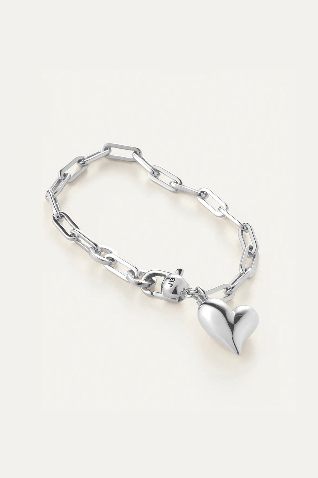 Jenny Bird - Puffy Heart Bracelet (Silver)