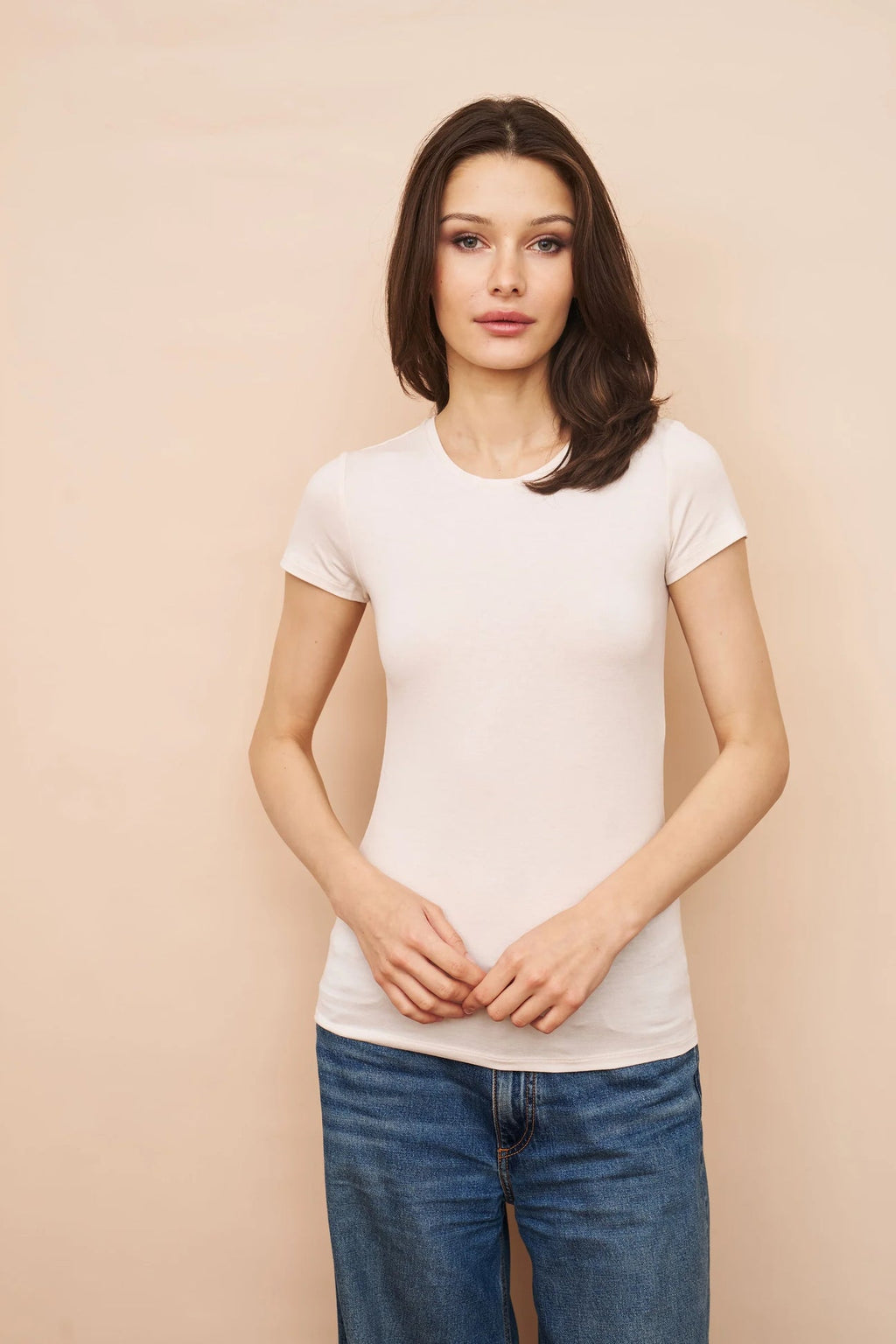 Majestic Filatures - Soft Touch Crewneck (Cream)