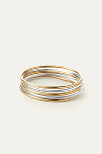 Jenny Bird - Dane Bangle Set 5pk (Two-Tone)