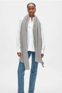 White + Warren - Cashmere Travel Wrap (Grey Heather)