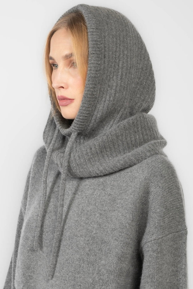 White + Warren - Cashmere Ribbed Balaclava