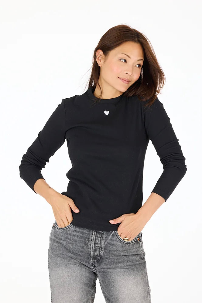 Kerri Rosenthal - Ribbed Long Sleeve (Black)
