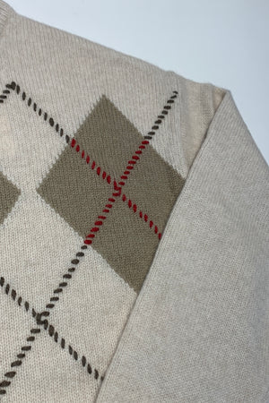 White + Warren - Cashmere Argyle Crew