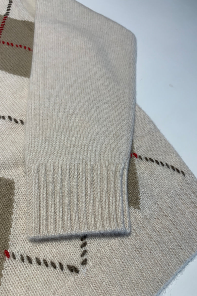 White + Warren - Cashmere Argyle Crew