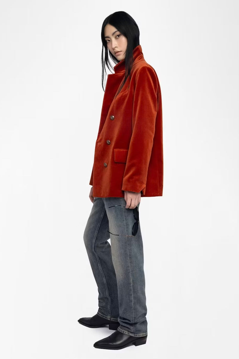 Zadig & Voltaire - Vaska Velvet Blazer (Burn)