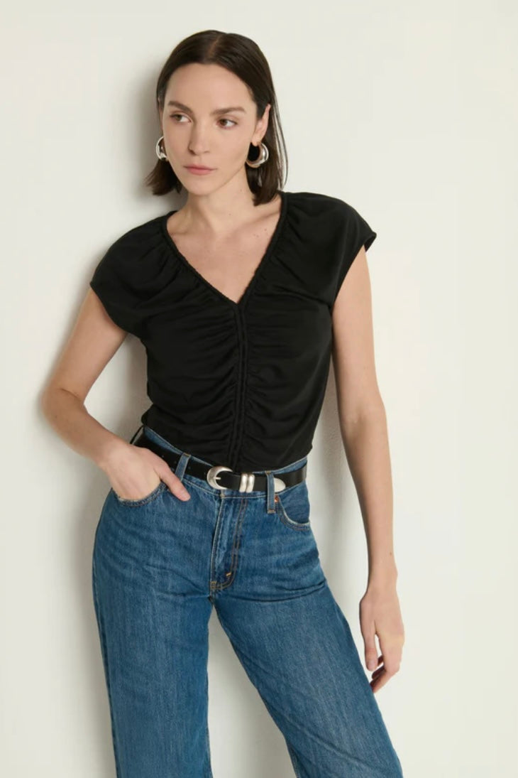 Nation LTD. - Dona V-Neck Top (Jet Black)