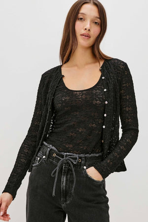 Rails - Cyrah Cardigan (Black Lace)