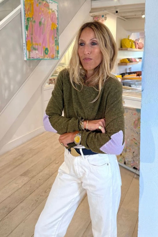Kerri Rosenthal - Patch Pullover (Army Green)