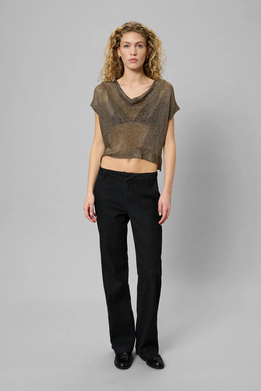 My Essential Wardrobe - Olly Knit Waterfall Top