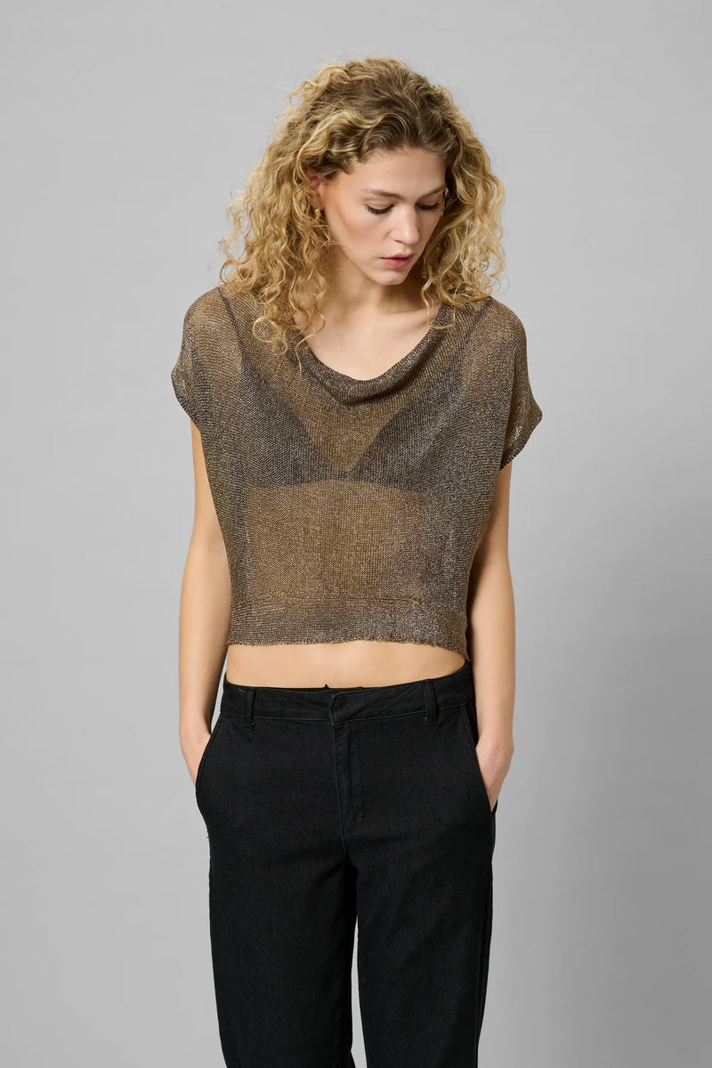My Essential Wardrobe - Olly Knit Waterfall Top
