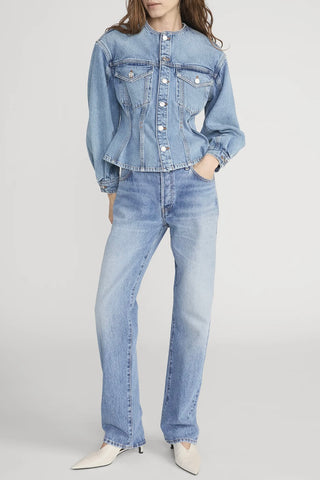 Frame - The Nipped Collarless Jacket (Umbria)