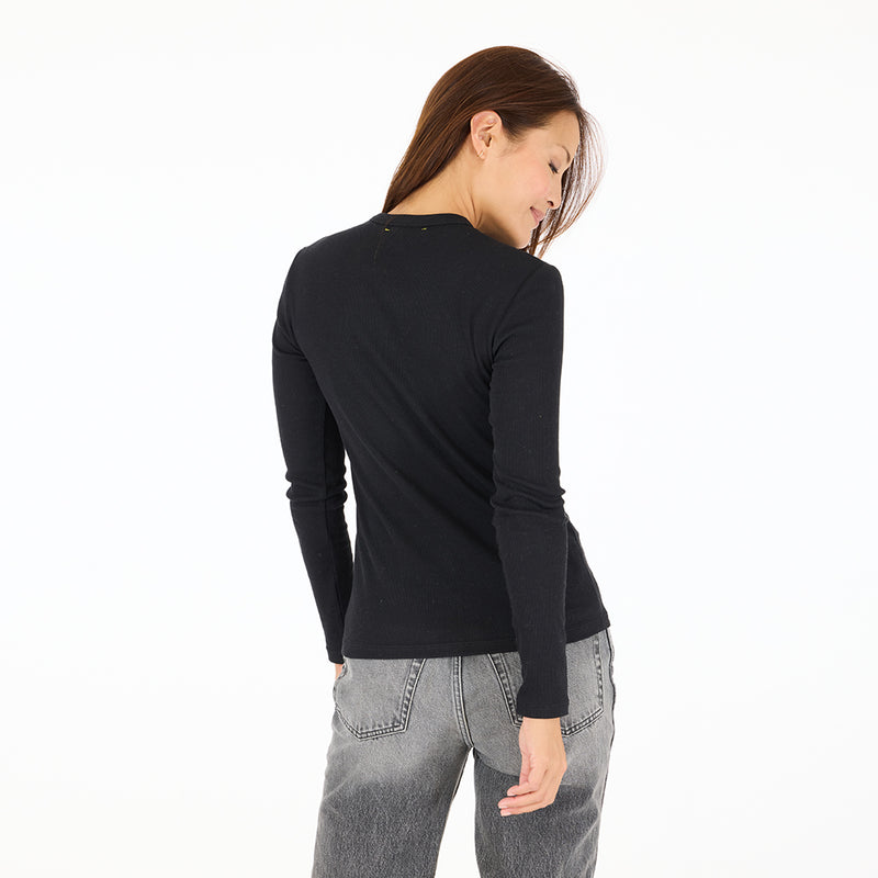 Kerri Rosenthal - Ribbed Long Sleeve (Black)