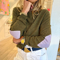 Kerri Rosenthal - Patch Pullover (Army Green)