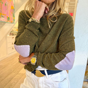 Kerri Rosenthal - Patch Pullover (Army Green)