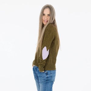 Kerri Rosenthal - Patch Pullover (Army Green)