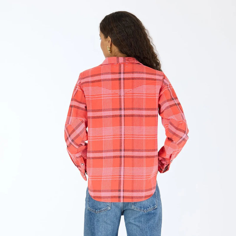 Kerri Rothensal - Pia Western Flannel Plaid Shirt (Red)