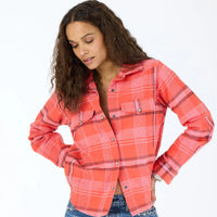 Kerri Rothensal - Pia Western Flannel Plaid Shirt (Red)