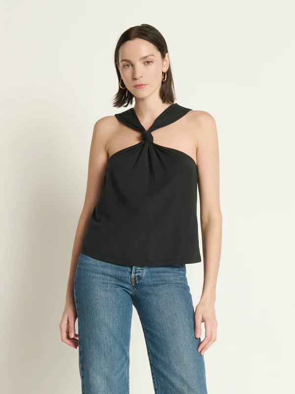 Nation LTD. - Lena Knotted Tank (Jet Black)