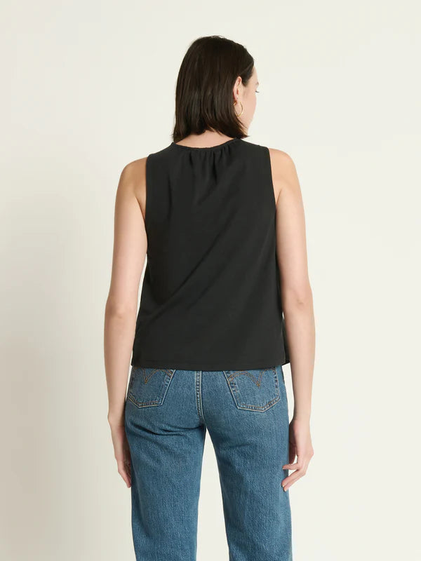 Nation LTD. - Lena Knotted Tank (Jet Black)
