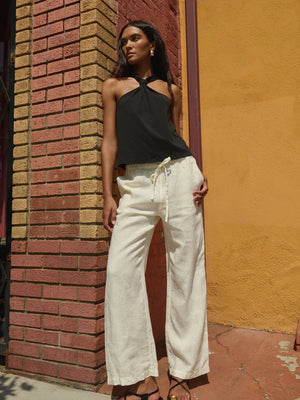 Nation LTD. - Lena Knotted Tank (Jet Black)