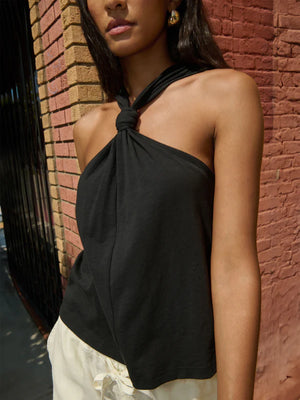 Nation LTD. - Lena Knotted Tank (Jet Black)
