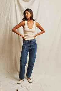 Perfect White Tee - Maria Stripe Tank