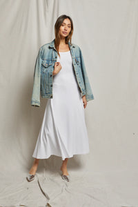 Perfect White Tee - Mimi Ribbed Maxi Dress