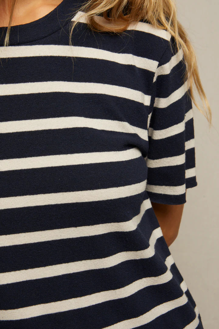 Perfect White Tee - Rhett Dress (navy/natural)
