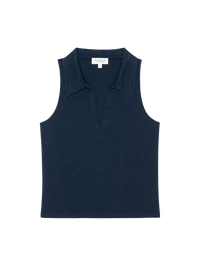 Nation Ltd. - Roberta Collared Tank (navy)