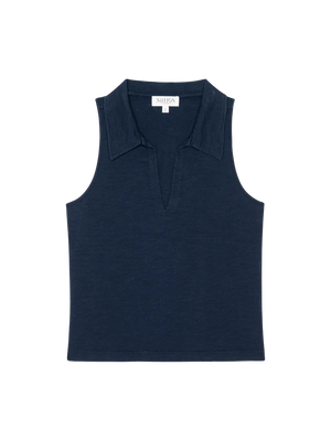 Nation Ltd. - Roberta Collared Tank (navy)
