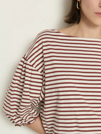 Nation LTD. - Sandra Boatneck Top (Sable Stripe)