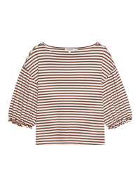 Nation LTD. - Sandra Boatneck Top (Sable Stripe)