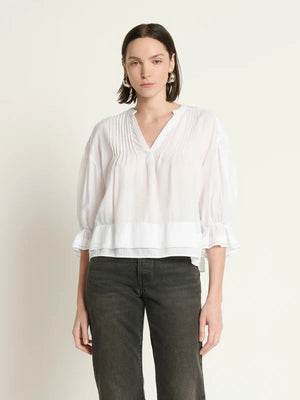 Nation LTD. - Scarlet Pintuck Blouse (White)