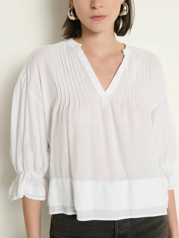 Nation LTD. - Scarlet Pintuck Blouse (White)