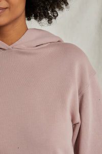 Perfect White Tee - The Heart Pullover Hoodie (mauve)