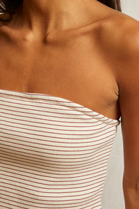 Perfect White Tee - Talula Striped Tube Top
