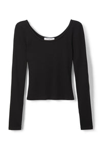 Perfect White Tee - Anya Rib Long Sleeve