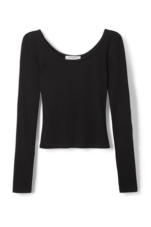 Perfect White Tee - Anya Rib Long Sleeve