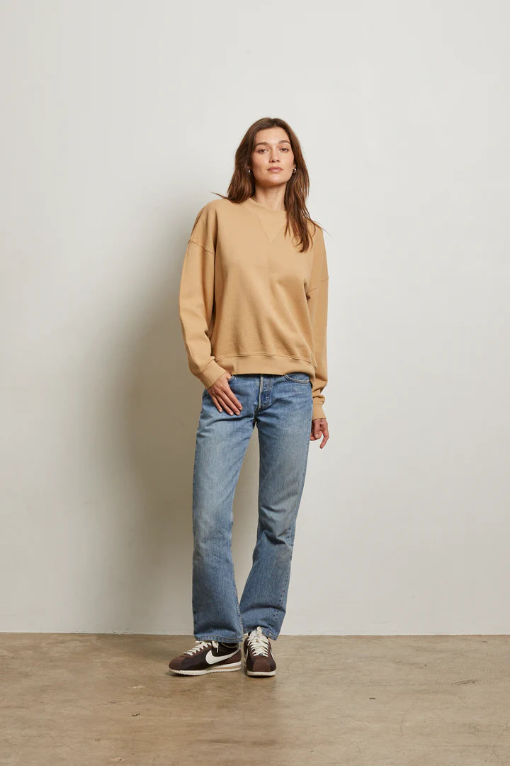 Perfect White Tee - Blake French Terry Sweatshirt