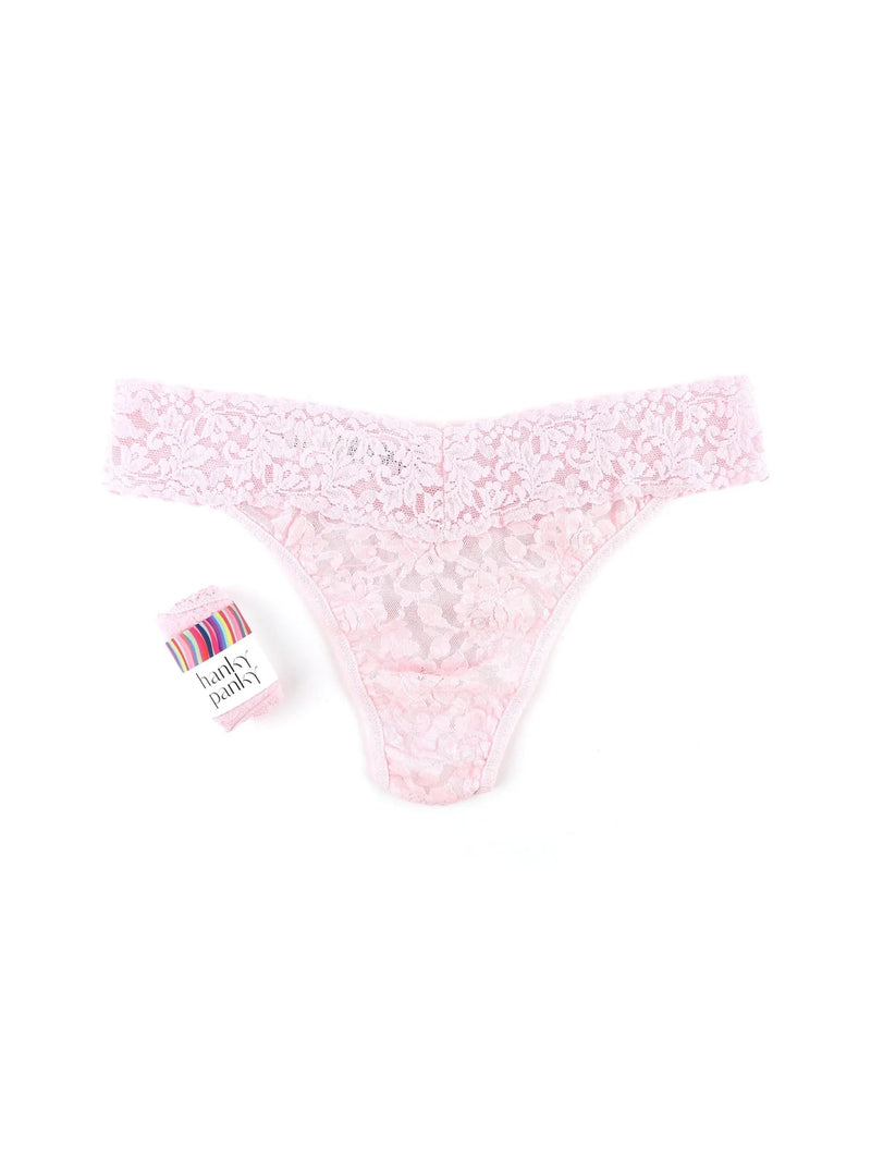 Hanky Panky - Signature Lace Original Rise Thong - Bliss Pink