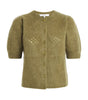 Frame - The Cashmere Airy Cardi (deep olive)