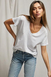 Perfect White Tee - Hendrix Basic V-Neck (heather grey)