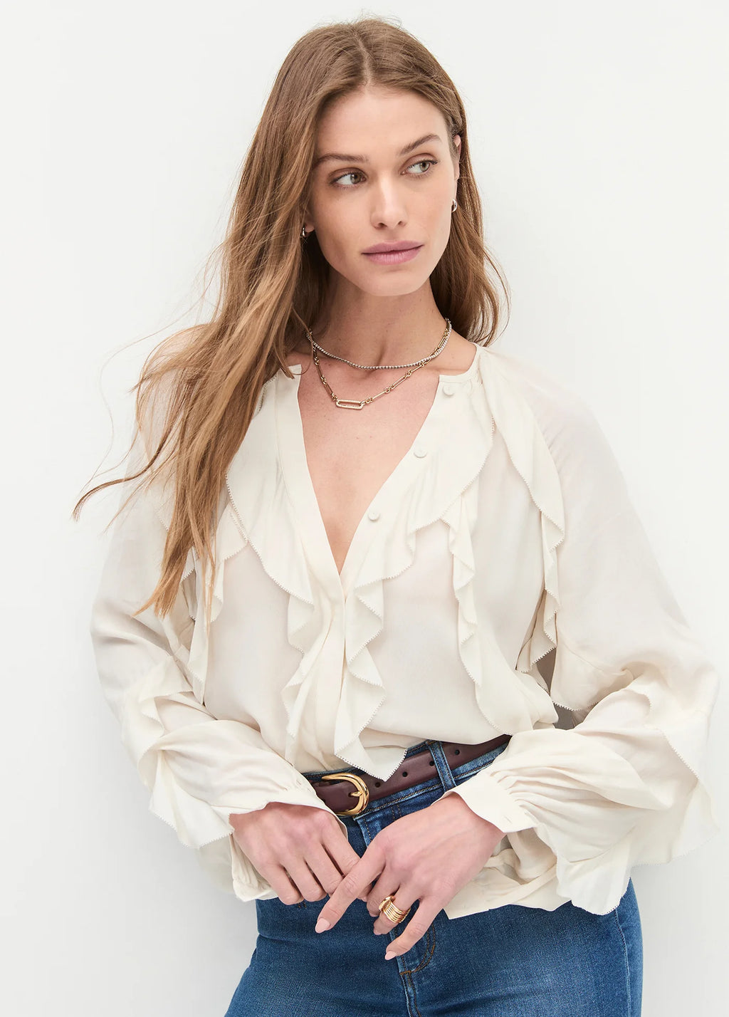 Favorite Daughter - The Because of You Top (ivory)