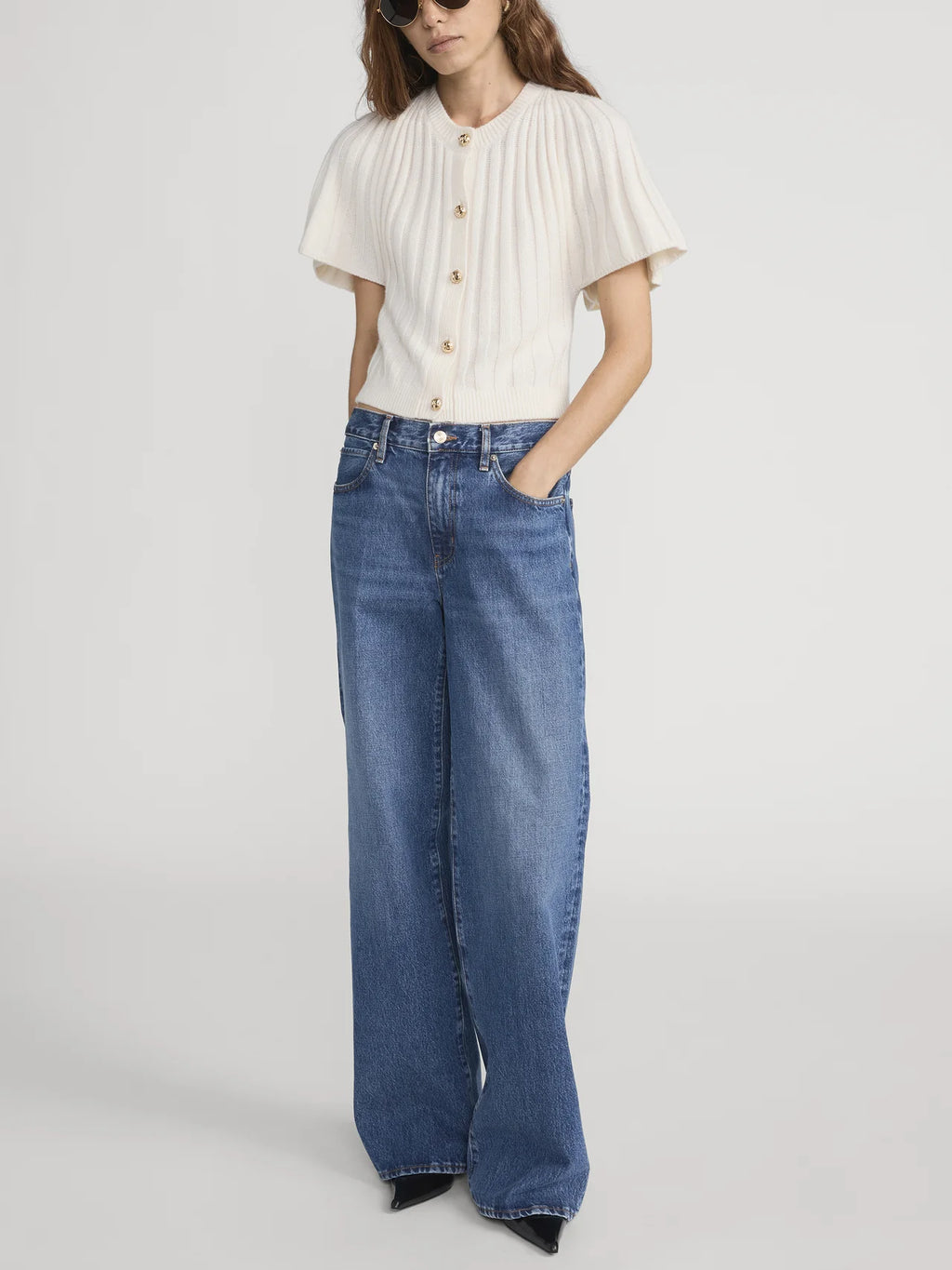 Frame - The Flutter Cardigan (cream)