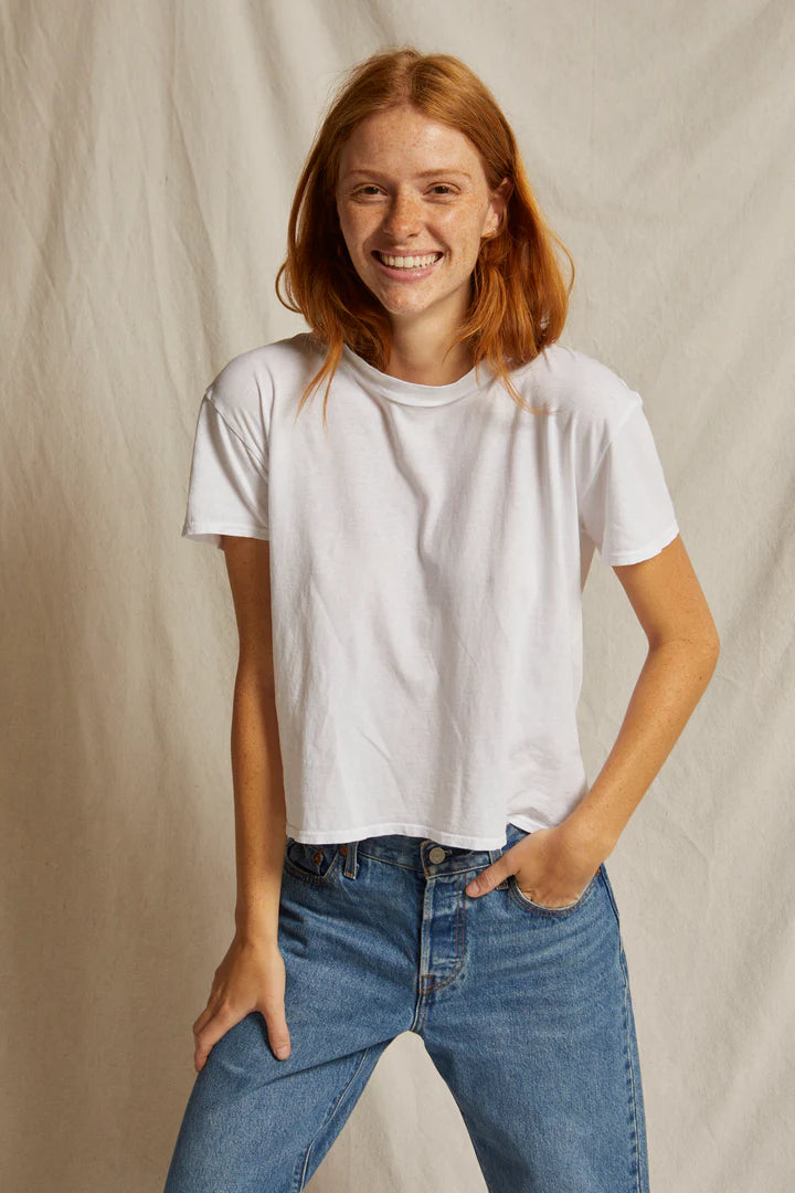 Perfect White Tee - Harley Boxy Crew Tee (White)
