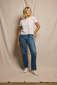 Perfect White Tee - Harley Boxy Crew Tee (White)