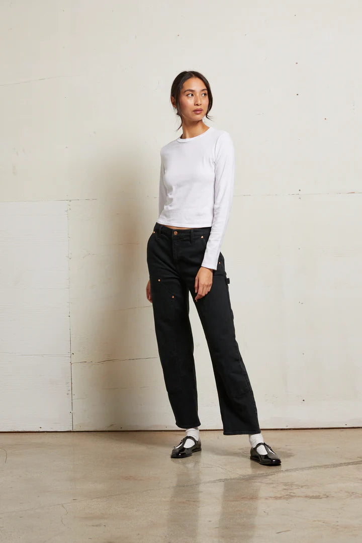 Perfect White Tee - Jamie Recycled Cotton Long Sleeve