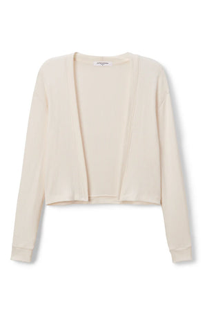 Perfect White Tee - Kelsey Sweater Rib Cardigan