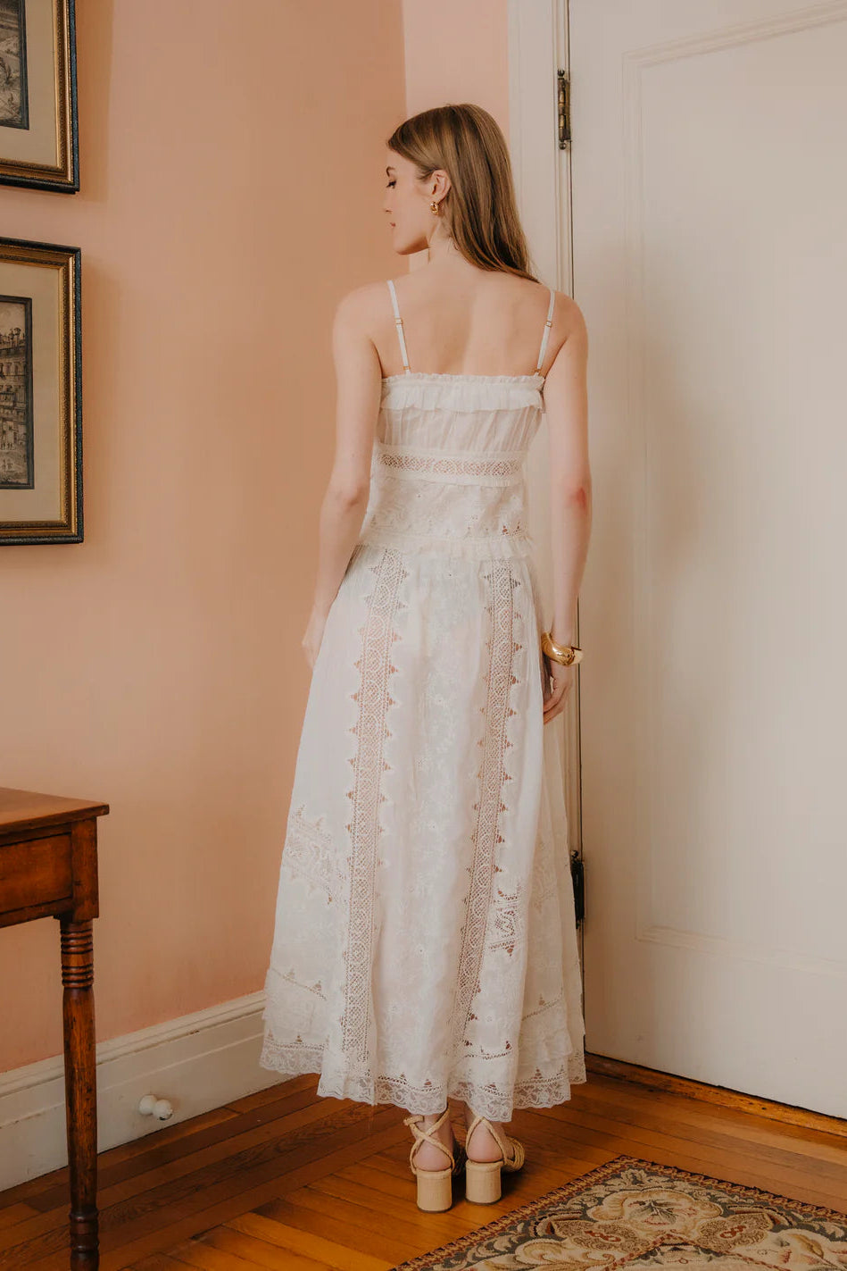 chinese dress ladies Anthropologie Love The Label Floral Printed Maxi Dress – White Chocolate  Couture